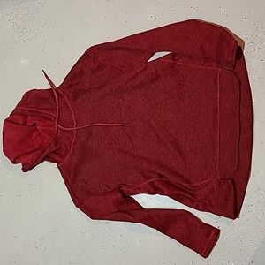 St John's bay hoodie heathered red medium